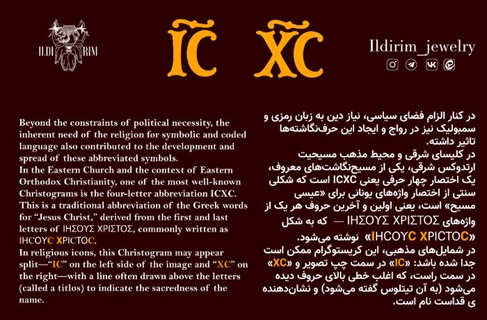 Picture of Ring with ICXC and Orthodox Christogram, Ο ωΝ Engravings